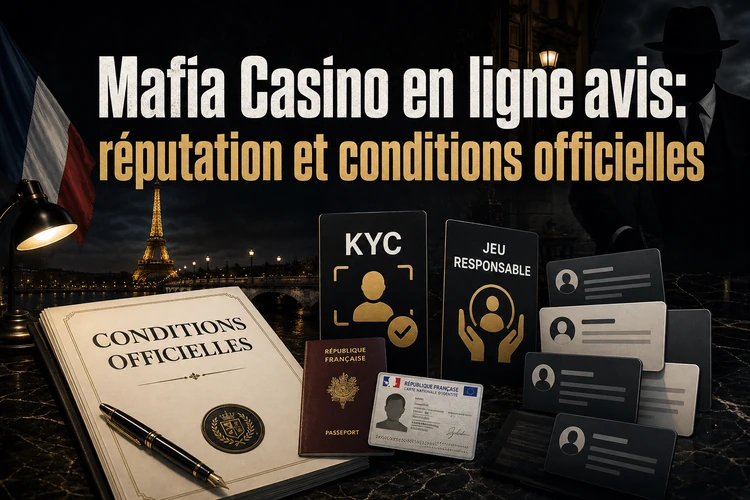 Mafia Casino en ligne avis: réputation et conditions officielles