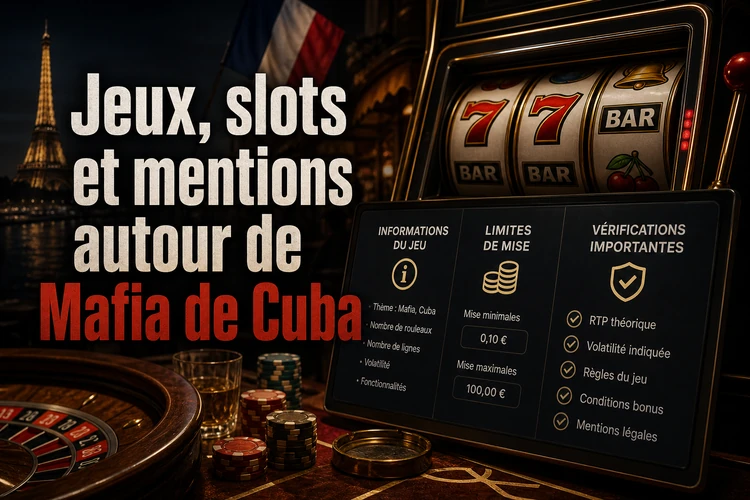 Jeux, slots et mentions autour de Mafia de Cuba