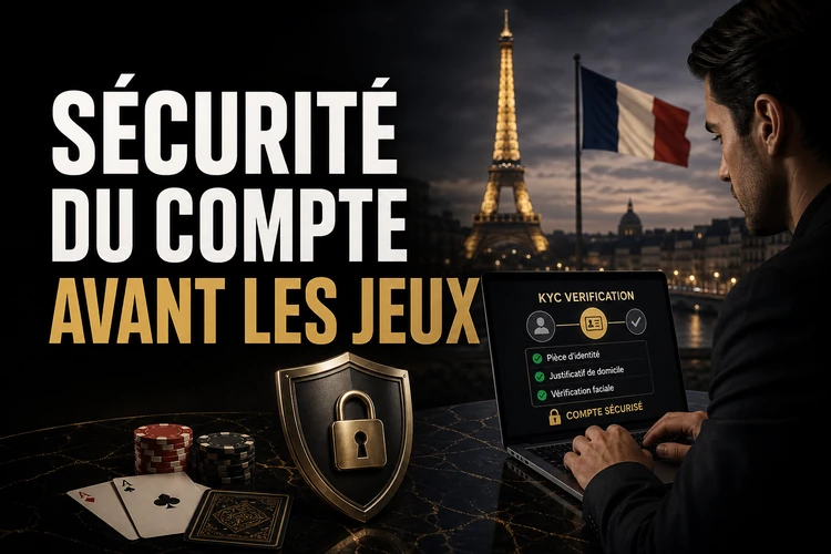 Sécurité du compte avant les jeux